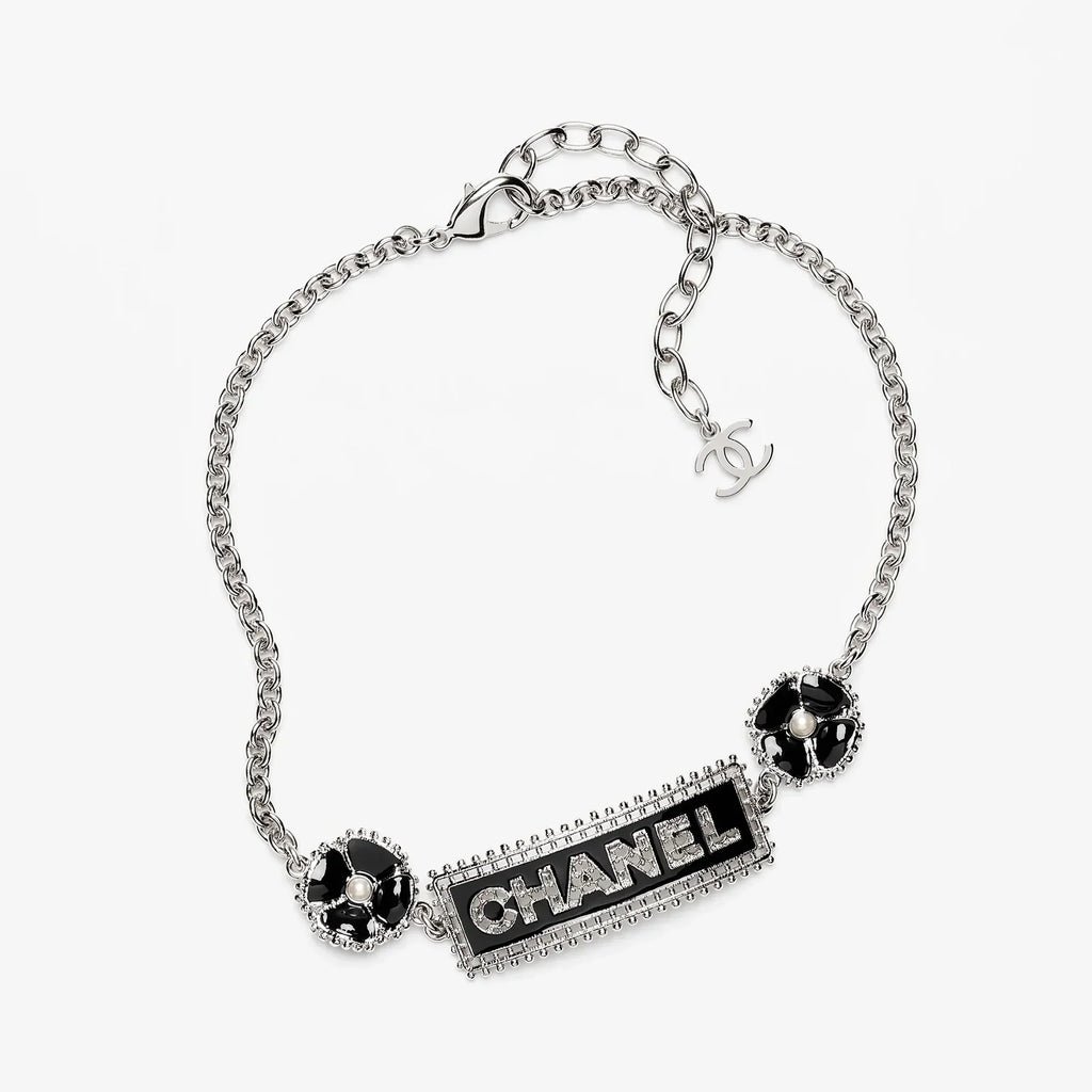 18K CC Resin Diamonds Necklace