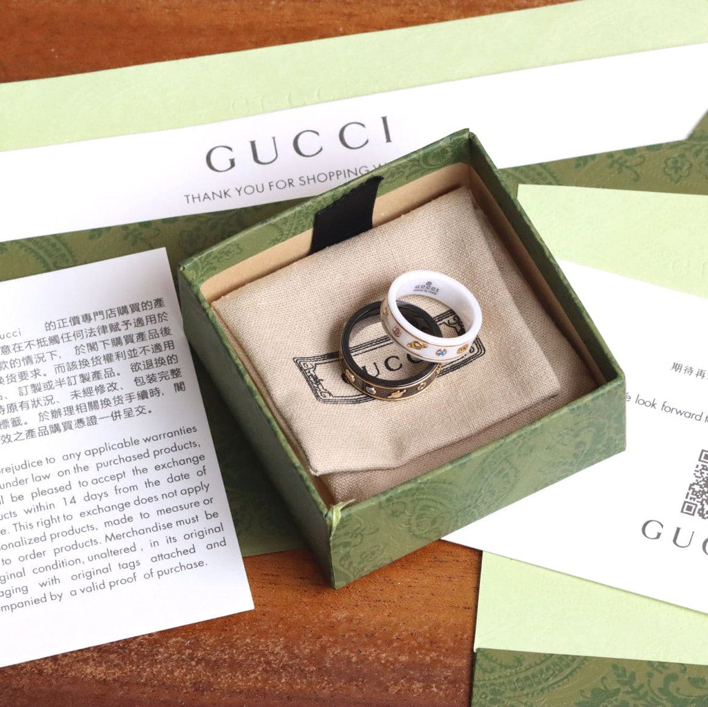 18K GG Icon With Gemstones Corundum Ring