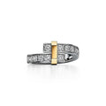 18K T Edge Bypass Ring