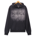 Purple Brand Logo Embroidery Hoodies