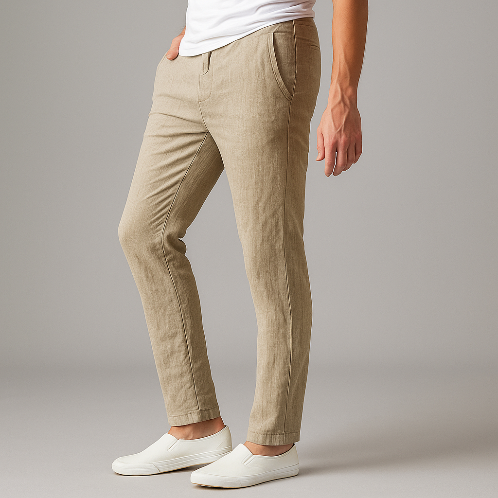 Linen Pants – Men's Drawstring Casual Trousers | Arden