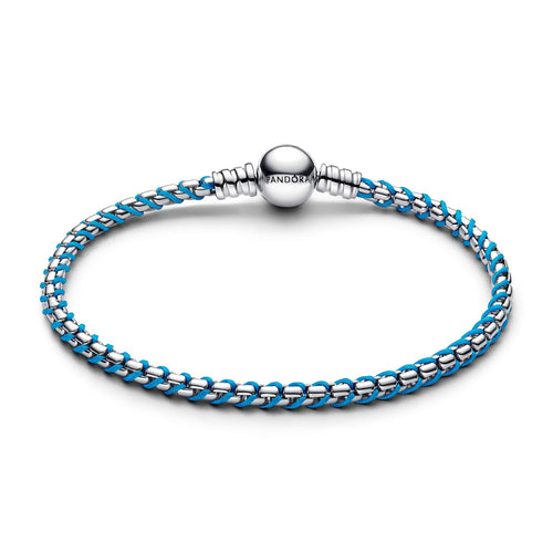 Pandora Blue Cord Box Chain Bracelet