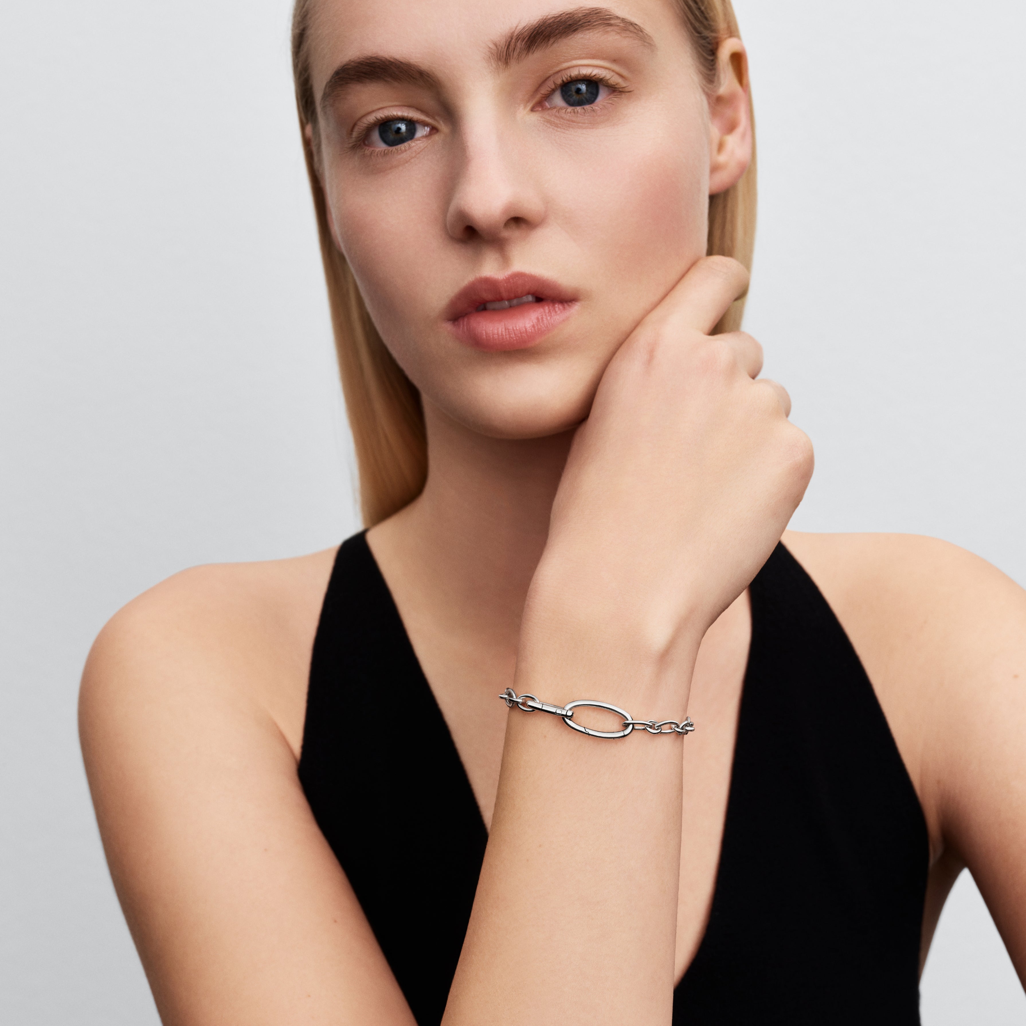 Pandora Openable Oval Link Chain Bracelet