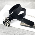 Chh Chrome Heart Belt Big Tongue Buckle Lychee Pattern