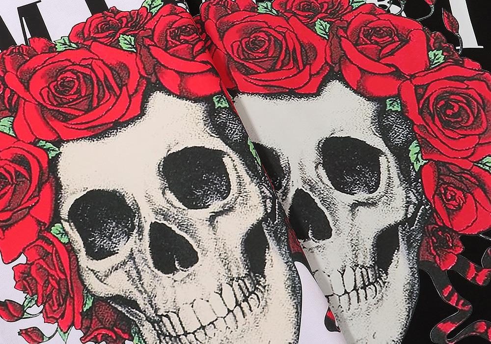 AMRI rose skull print T-Shirts
