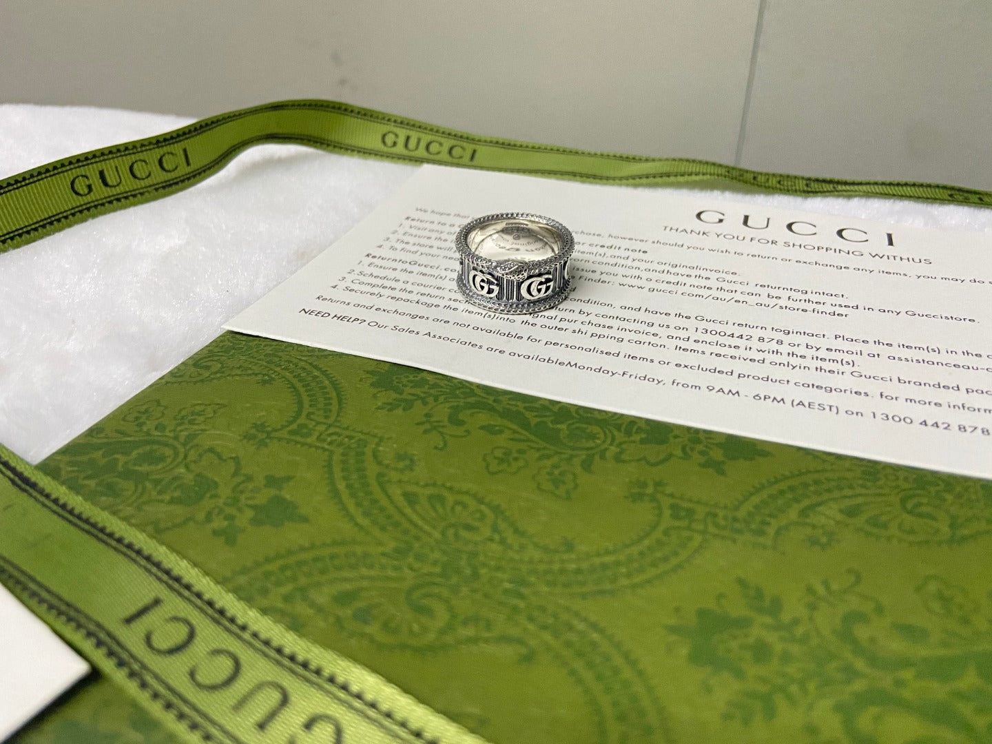 Double G Snake Ring