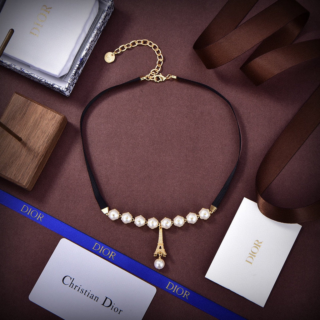 18K CD Plan De Paris Choker Necklace