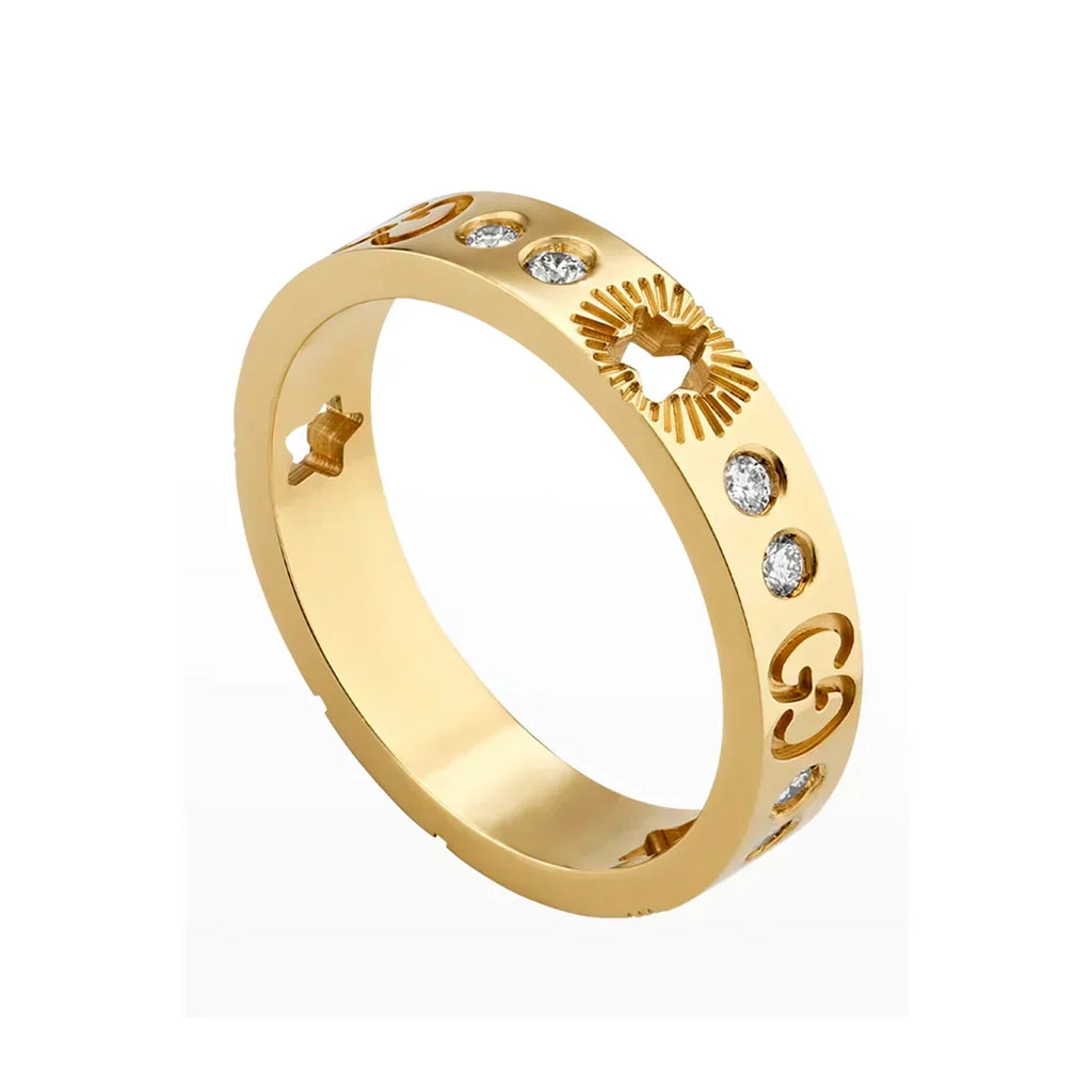 18K GG Icon Diamonds Ring